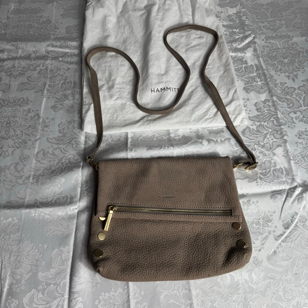 Women's Hammitt Crossbody Bag In Taupe With Red Lining, One Size